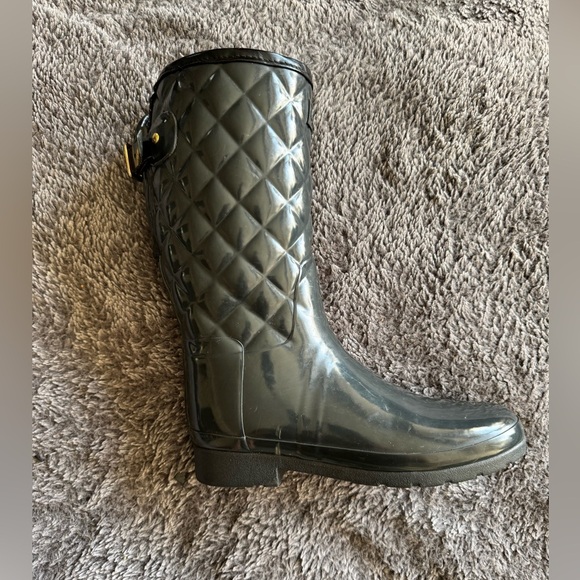 HUNTER Women’s Adjustable Quilted Refined Slim Fit Short Rain Boots - Picture 9 of 11